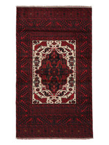 Baluch Rug 90X156 Persian Wool Black/Dark Red Small 