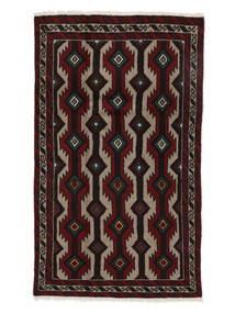 絨毯 バルーチ 98X167 ブラック/茶色 (ウール, ペルシャ/イラン)