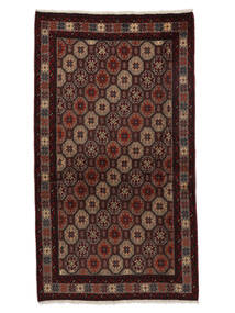 絨毯 ペルシャ バルーチ 98X174 ブラック/茶色 (ウール, ペルシャ/イラン)