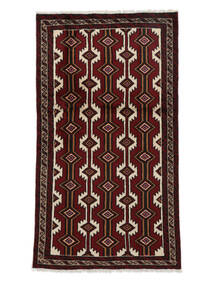  Persian Baluch Rug 100X176 Black/Brown (Wool, Persia/Iran