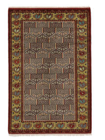  Orientalsk Turkaman Teppe 135X203 Brun/Svart Ull, Persia/Iran Carpetvista