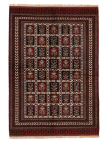  Turkaman Rug 141X198 Persian Wool Black/Brown Small Carpetvista