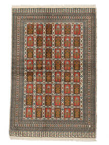 Turkaman Teppich 138X207 Braun/Schwarz Wolle, Persien/Iran Carpetvista