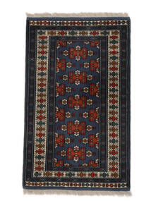 絨毯 オリエンタル トルクメン 79X125 ブラック (ウール, ペルシャ/イラン)