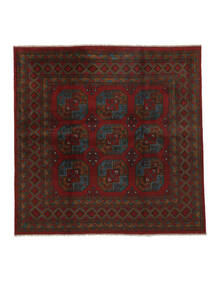  198X201 Medallion Afghan Fine Rug Wool, Carpetvista