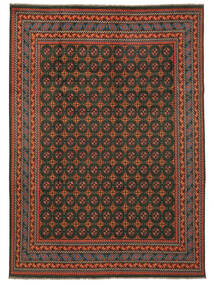246X342 Tapete Oriental Afegão Fine Preto/Vermelho Escuro (Lã, Afeganistão) Carpetvista
