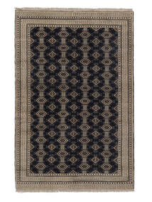  160X241 Turkaman Rug Black/Brown Persia/Iran Carpetvista