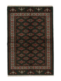  Perzisch Turkaman Vloerkleed 136X200 Zwart Carpetvista