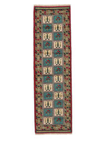  Persischer Turkaman Teppich 86X293 Läufer Braun/Schwarz (Wolle, Persien/Iran)