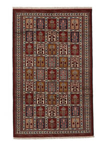  152X241 Turkaman Covor Negru/Maro Persia/Iran
 Carpetvista