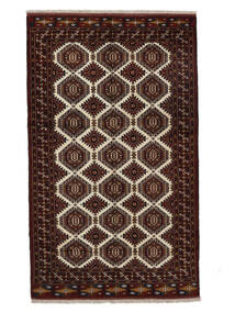  Turkaman Rug 151X251 Persian Wool Black/Brown Small 