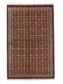  152X234 Turkaman Teppe Svart/Brun Persia/Iran Carpetvista