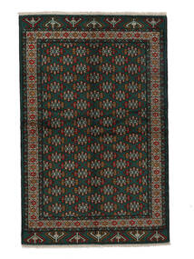  Turkaman Szőnyeg 153X237 Perzsa Gyapjúszőnyeg Fekete/Sötétpiros Kicsi Carpetvista