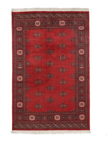 絨毯 パキスタン ブハラ 2Ply 126X195 深紅色の/黒 (ウール, パキスタン)