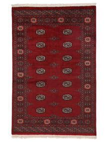 122X187 絨毯 オリエンタル パキスタン ブハラ 2Ply 深紅色の/黒 (ウール, パキスタン)