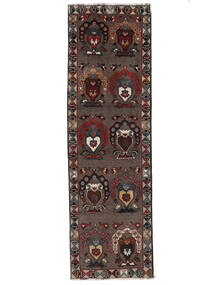 91X303 Ghashghai Teppich Orientalischer Läufer Schwarz/Braun (Wolle, Persien/Iran) Carpetvista