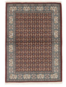 Moud Teppich 103X148 Braun/Schwarz Wolle, Persien/Iran Carpetvista