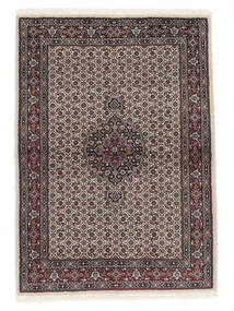 Moud Rug Rug 105X146 Black/Brown Wool, Persia/Iran Carpetvista
