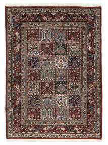  Persian Moud Rug 102X142 Black/Brown ( Persia/Iran)