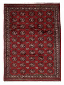 245X334 絨毯 パキスタン ブハラ 3Ply オリエンタル ダークレッド/ブラック (ウール, パキスタン) Carpetvista
