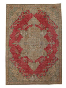 206X294 Colored Vintage - Persien/Iran Matto Ruskea/Tummanpunainen Persia/Iran Carpetvista