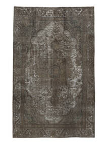 184X291 絨毯 カラード ヴィンテージ モダン ブラック/茶色 (ウール, ペルシャ/イラン) Carpetvista