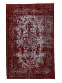 192X300 Vintage Heritage Teppich Moderner Schwarz/Dunkelrot (Wolle, Persien/Iran) Carpetvista