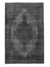絨毯 カラード ヴィンテージ 190X294 ブラック/ダークグレー (ウール, ペルシャ/イラン)