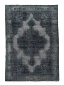  195X275 Colored Vintage Tæppe Sort/Mørkegrå Persien/Iran Carpetvista