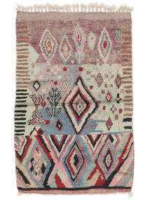  Berber Moroccan - Mid Atlas 115X170 Tapete Lã Vermelho Escuro/Castanho Pequeno Carpetvista