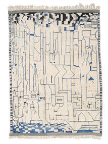 296X404 絨毯 Berber Moroccan - Mid Atlas モダン ベージュ/イエロー 大きな (ウール, モロッコ) Carpetvista