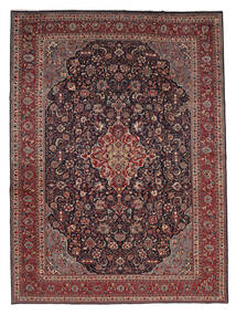  Persischer Sarough Teppich 270X365 Schwarz/Dunkelrot Großer (Wolle, Persien/Iran)