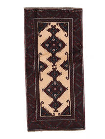 93X195 Medallion Small Baluch Rug Wool, Carpetvista