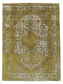 Persischer Colored Vintage Teppich 290X391 Dunkelgelb/Braun Großer (Wolle, Persien/Iran)
