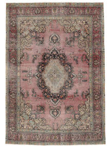  Colored Vintage - Persien/Iran 244X347 Vintage Persian Wool Rug Brown/Dark Red Large Carpetvista