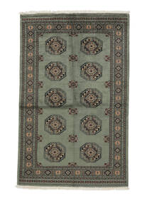 絨毯 パキスタン ブハラ 3Ply 138X218 ブラック/グリーン (ウール, パキスタン)