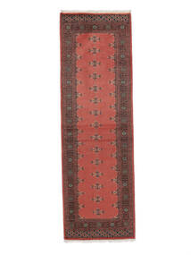 78X243 Pakistan Bokhara 2Ply Orientalisk Hallmatta Mörkröd/Svart (Ull, Pakistan) Carpetvista