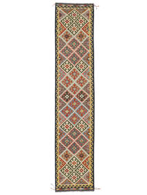  81X394 Small Kilim Afghan Old Style Rug Wool, Carpetvista