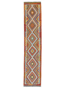  81X397 Small Kilim Afghan Old Style Rug Wool, Carpetvista
