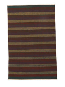  Orientalischer Kelim Teppich 197X305 Schwarz/Braun Wolle, Persien/Iran Carpetvista