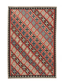 絨毯 キリム ファーシュ 203X303 茶色/ダークレッド (ウール, ペルシャ/イラン)