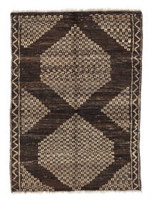 Moroccan Berber - Afghanistan Rug 99X133 Black/Brown Wool, Afghanistan Carpetvista