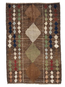  Moroccan Berber - Afghanistan 92X138 Wool Rug Brown/Black Small Carpetvista