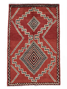 91X139 Tapete Moroccan Berber - Afghanistan Moderno Vermelho Escuro/Preto (Lã, Afeganistão) Carpetvista