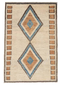 Moroccan Berber - Afghanistan Teppich 112X170 Orange/Braun Wolle, Afghanistan Carpetvista