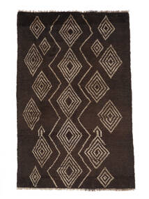  Moroccan Berber - Afghanistan 92X144 Wool Rug Black/Brown Small Carpetvista