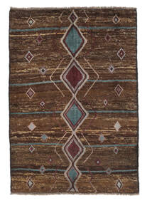  Moroccan Berber - Afghanistan 95X134 Wool Rug Black/Brown Small Carpetvista