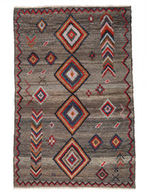  Moroccan Berber - Afghanistan 116X175 ウール 絨毯 茶色/ブラック 小 Carpetvista