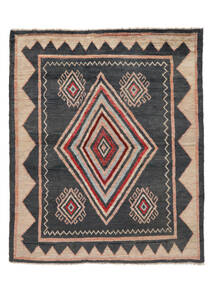 絨毯 Moroccan Berber - Afghanistan 160X192 ブラック/茶色 (ウール, アフガニスタン)