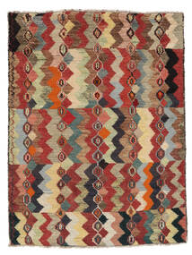  Moroccan Berber - Afghanistan 124X163 Villamatto Tummanpunainen/Ruskea Pieni Matto Carpetvista
